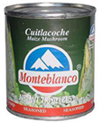 Figure 29. (a, left) Cans of cuitlacoche processed and sold in Mexico. (b, right) A growing market for cuitlacoche among English-speaking consumers is evident from recent label changes which include identification of the fungus as